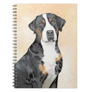 Cuaderno Pintura de perro de la montaña suiza - Arte origin