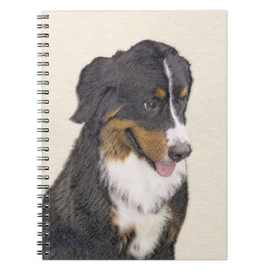 Cuaderno Pintura de perro de montaña de Bernese - Arte de p