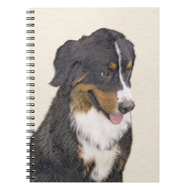 Cuaderno Pintura de perro de montaña de Bernese - Arte de p (Frente)