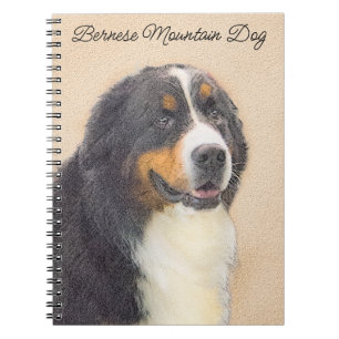 Cuaderno Pintura de perro de montaña de Bernese - Arte de p