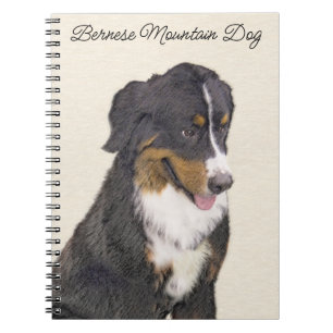 Cuaderno Pintura de perro de montaña de Bernese - Arte de p