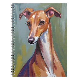 Cuaderno Pintura de perro galgo italiano