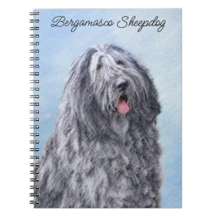 Cuaderno Pintura de perro pastor de Bergamasco - Perro orig