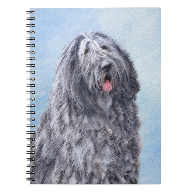 Cuaderno Pintura de perro pastor de Bergamasco - Perro orig (Frente)