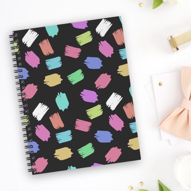 Cuaderno Pintura de pinceles, pinceladas de pincel colorida (Subido por el creador)