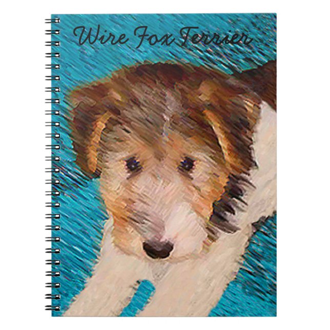 Cuaderno Pintura de pipa de Fox Terrier - Arte Perro Origin (Frente)