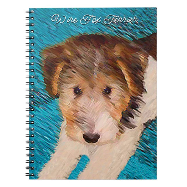 Cuaderno Pintura de pipa de Fox Terrier - Arte Perro Origin (Frente)