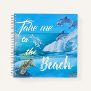 Cuaderno Pintura de playa y vida marina
