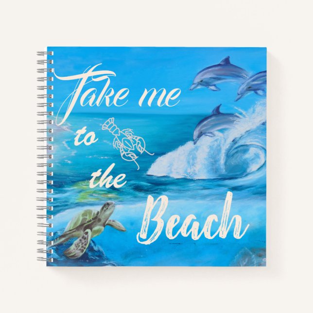 Cuaderno Pintura de playa y vida marina (Anverso)
