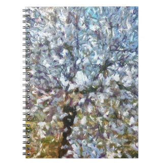 Cuaderno Pintura de Pointillism de primavera