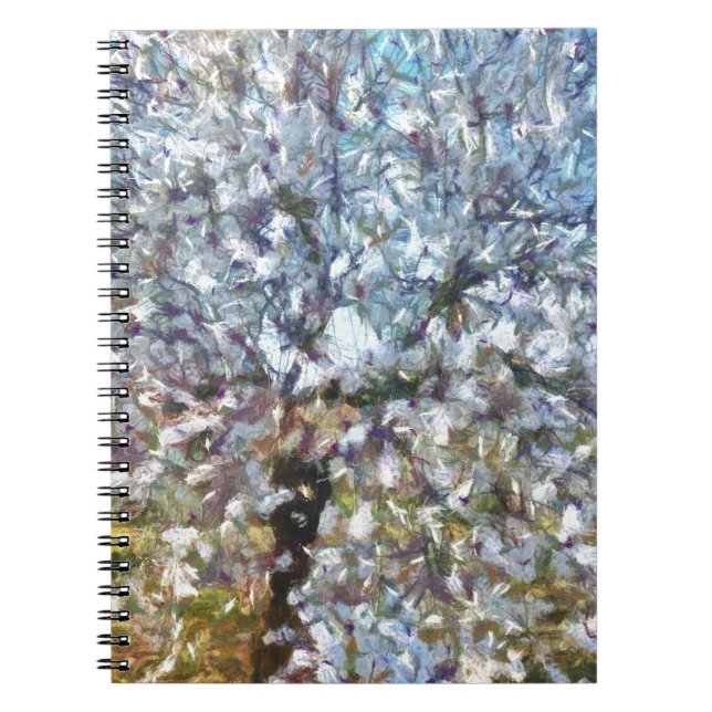 Cuaderno Pintura de Pointillism de primavera (Frente)