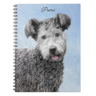 Cuaderno Pintura de Pumi - Arte de Perro Original.