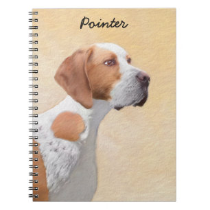 Cuaderno Pintura de puntero - Arte de perro original lindo