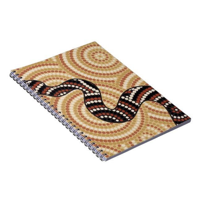 Cuaderno Pintura de punto de serpiente aborigen (Lado Derecho)