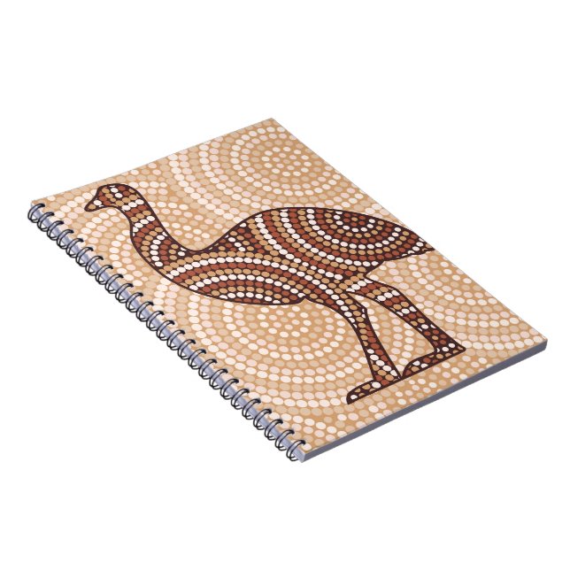 Cuaderno Pintura de punto emu aborigen (Lado Derecho)