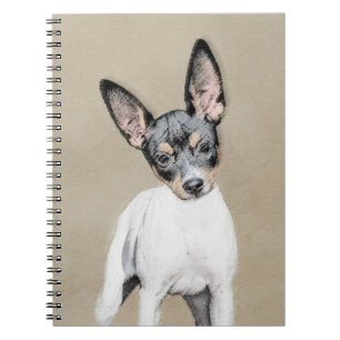 Cuaderno Pintura de Rat Terrier - Arte Perro Original.