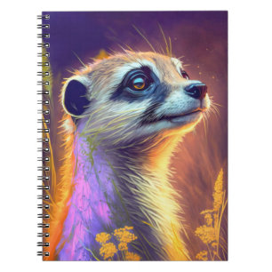 Cuaderno Pintura de retrato animal en Meerkat Vida silvestr