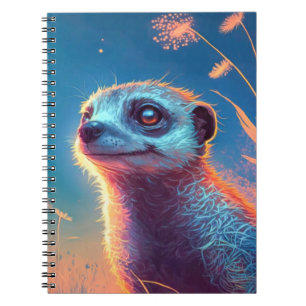 Cuaderno Pintura de retrato animal en Meerkat Vida silvestr