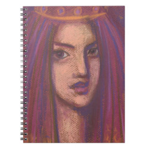 Cuaderno Pintura de retrato de Chica de orientación orienta