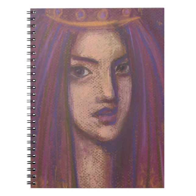Cuaderno Pintura de retrato de Chica de orientación orienta (Frente)