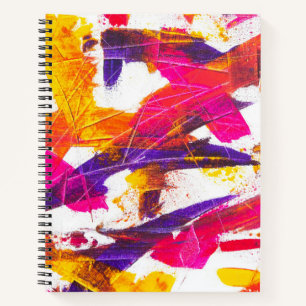 Cuaderno pintura de salpicadura