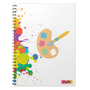 Cuaderno pintura de salpicadura