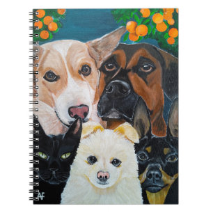 Cuaderno Pintura de selfie de mascota por Alfred Fox