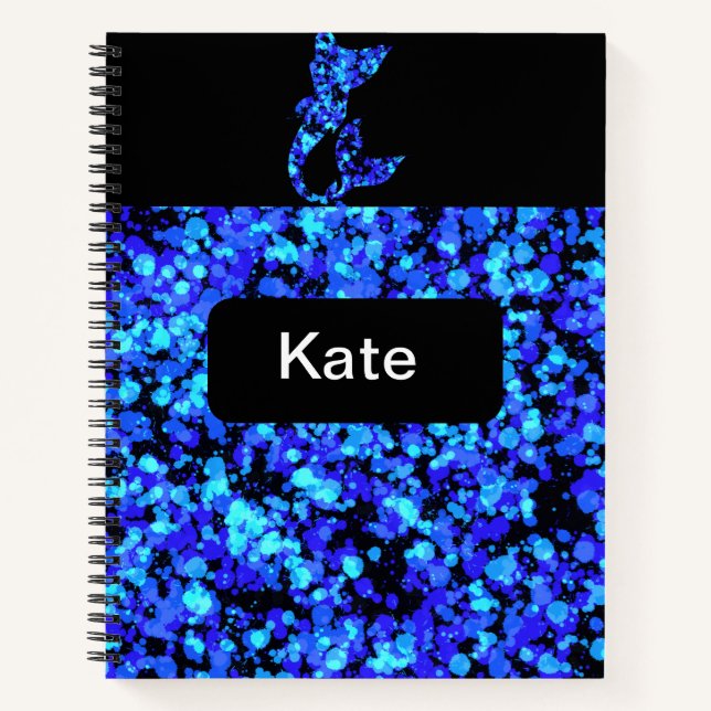 Cuaderno Pintura de sirena salpicada (Anverso)