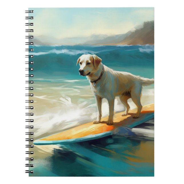 Cuaderno Pintura de surf de Anatolian Shepherd Beach (Frente)