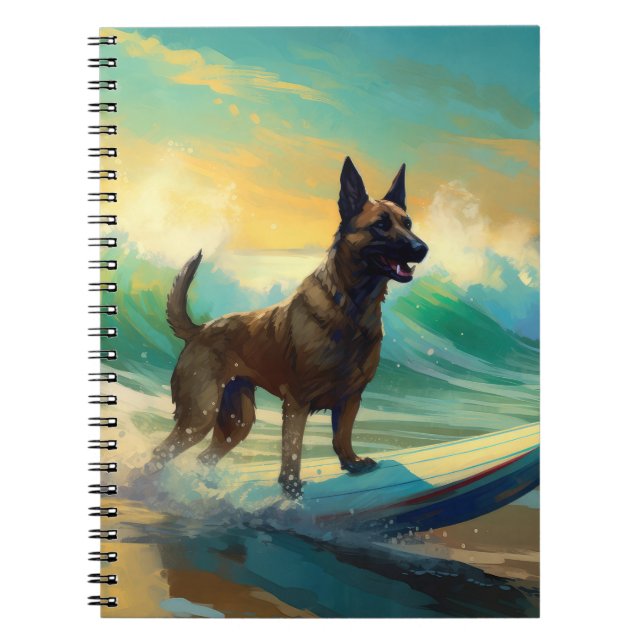 Cuaderno Pintura de surf de Malinoi en Bélgica (Frente)