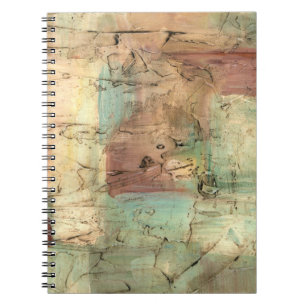 Cuaderno Pintura de tono de la Tierra con superficie rota