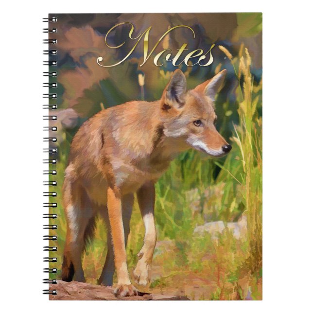 Cuaderno Pintura de vida salvaje en el Coyote de Verano (Frente)