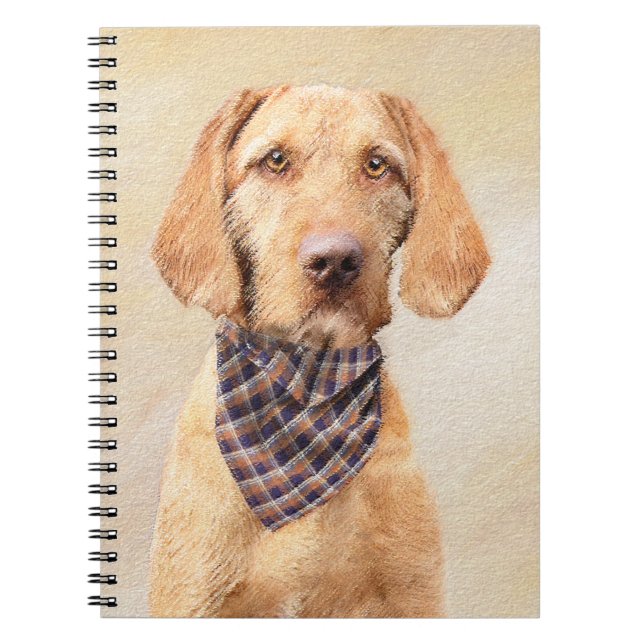 Cuaderno Pintura de Vizsla con cabello alambrado - Arte Per (Frente)