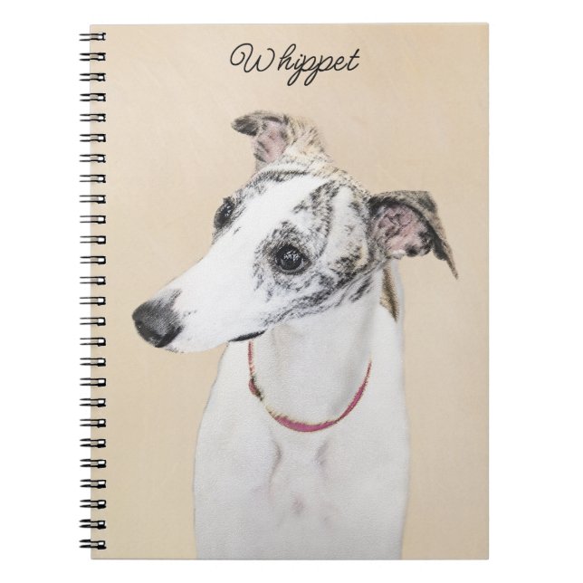 Cuaderno Pintura de Whippet - Arte Cute Original Perro (Frente)