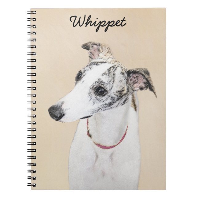 Cuaderno Pintura de Whippet - Arte Cute Original Perro (Frente)