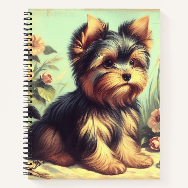 Cuaderno Pintura de Yorkshire Terrier (Anverso)