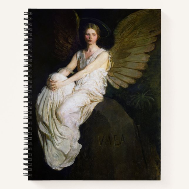Cuaderno Pintura del antiguo Abbott Handerson Thayer Angel (Anverso)