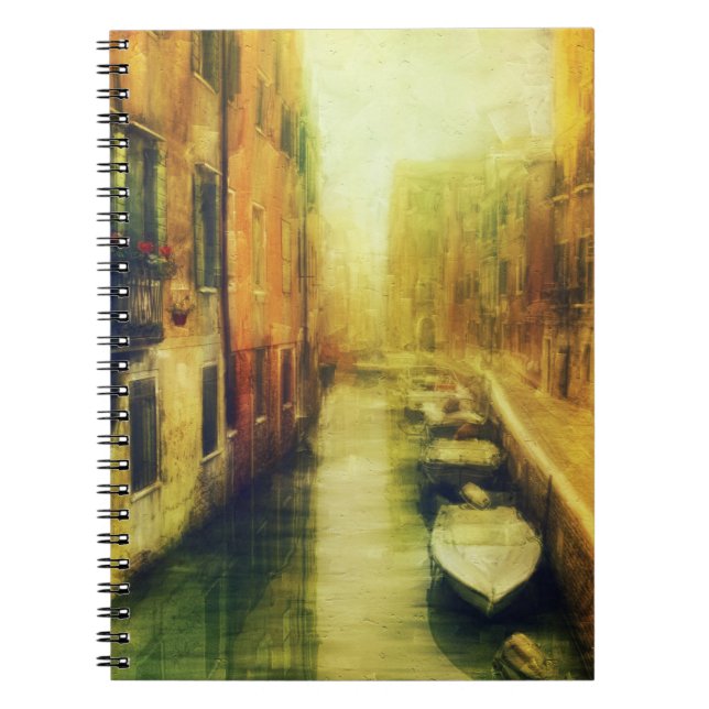 Cuaderno Pintura del Canal de Venecia Balcony (Frente)