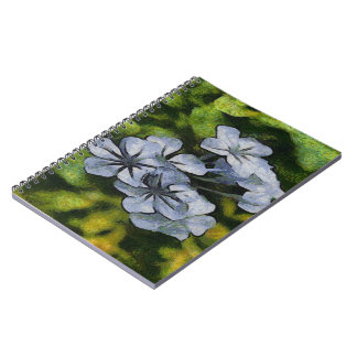 Cuaderno Pintura Delicada Blue Plumbago Blossom