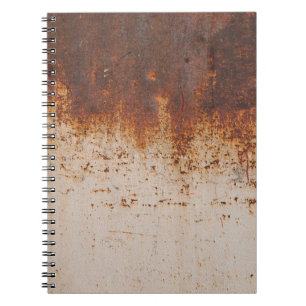 Cuaderno Pintura descamada, textura de pared oxidada.