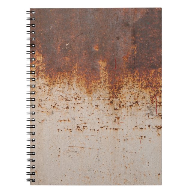 Cuaderno Pintura descascarillada, textura de pared oxidada. (Frente)