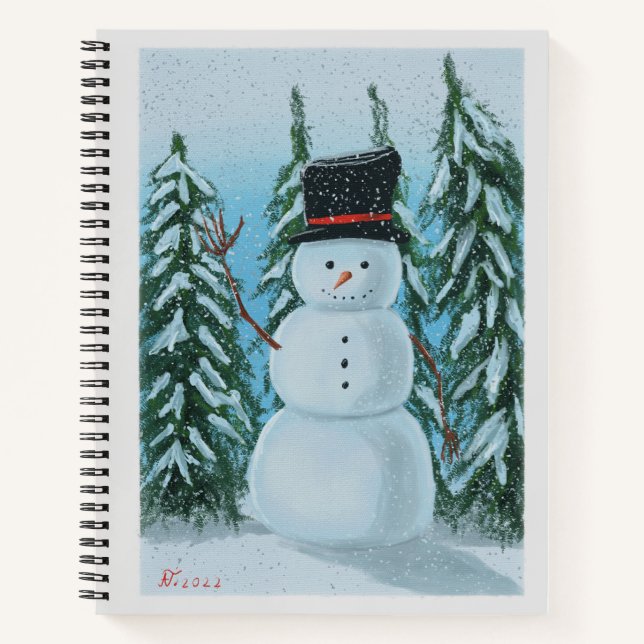 Cuaderno Pintura digital de Snowman (Anverso)