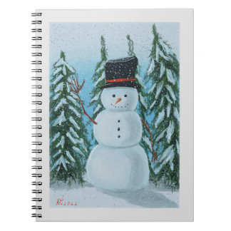 Cuaderno pintura digital de snowman