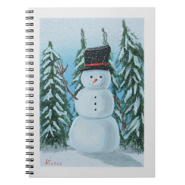 Cuaderno pintura digital de snowman (Frente)
