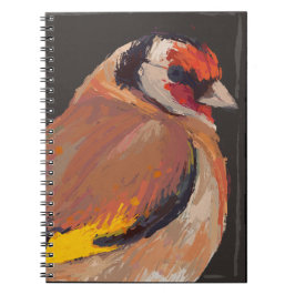 Cuaderno Pintura digital original de una finca dorada