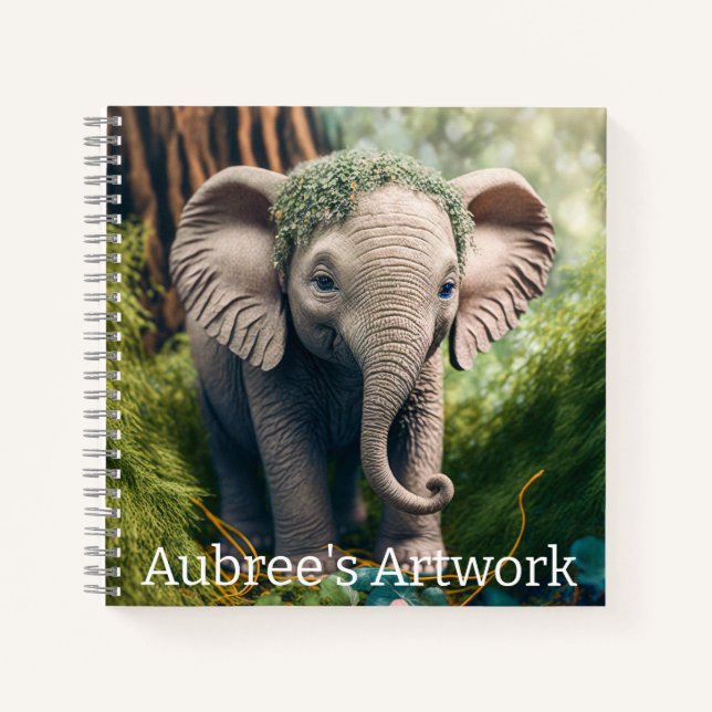 Cuaderno Pintura elefante (Anverso)