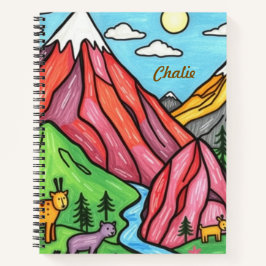 Cuaderno Pintura en acuarela personalizada y boceto