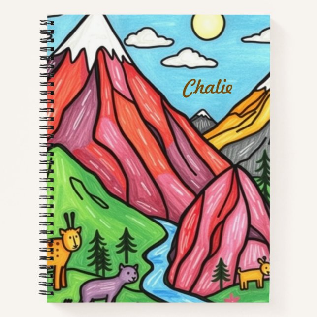 Cuaderno Pintura en acuarela personalizada y boceto (Anverso)