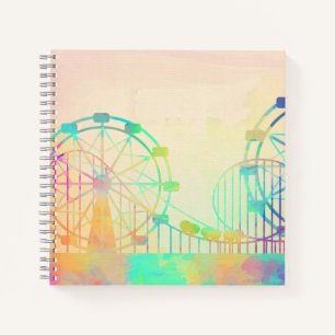 Cuaderno Pintura en Acuarela Rueda de Ferris Arte de Feria