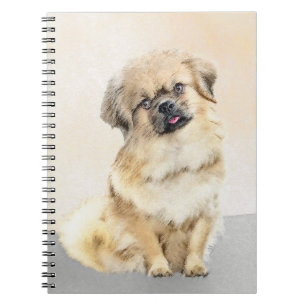 Cuaderno Pintura española tibetana - Arte de perro original